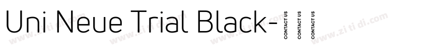 Uni Neue Trial Black字体转换